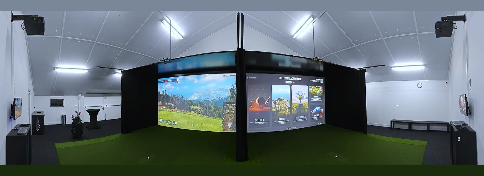De Trackman iO-simulators van Spielehof